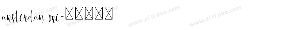 amsterdam one字体转换